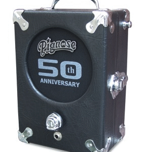Pignose 7-100 Legendary Portable Guitar Amplifier • Lightweight design for portability • Power output: 5 watts • Speaker: 5" • Batteries: 6 AA batteries (not included) • 50 anniversary• The Pignose 7-100 guitar amplifier is the answer to the worldwide demand for a high quality, economical and completely portable amplifier.